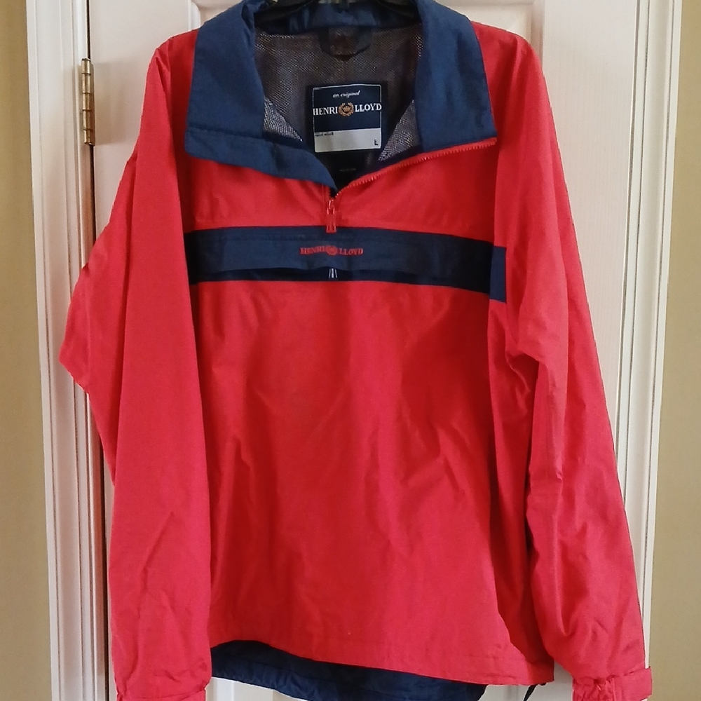 Henri Lloyd Red and Navy Windbreaker Jacket